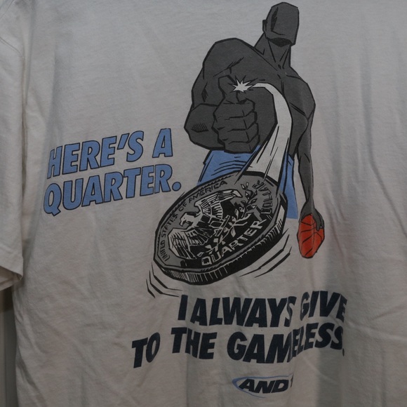 Vintage And1 Always give to the game less Shirt - Picture 3 of 5